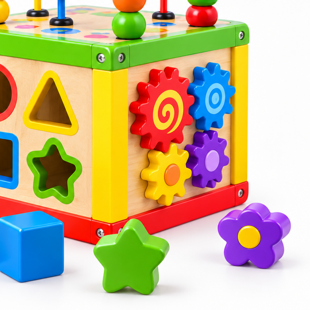 5-in-1 Wooden Activity Cube - image 4