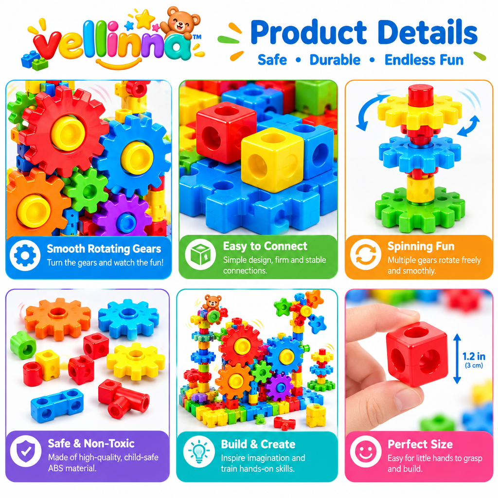 Spinning Gear STEM Construction Set - image 2