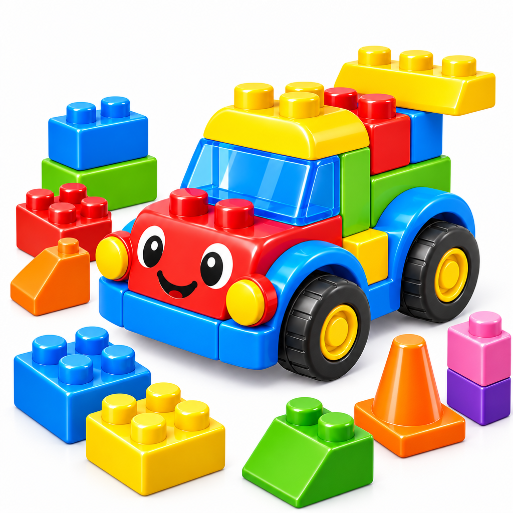 Build-and-Roll Block Truck Set - image 2