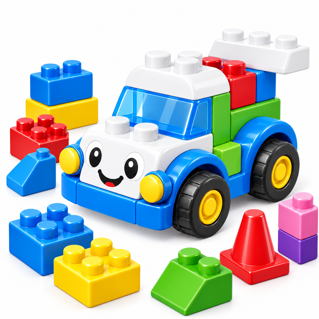 Build-and-Roll Block Truck Set - image 4