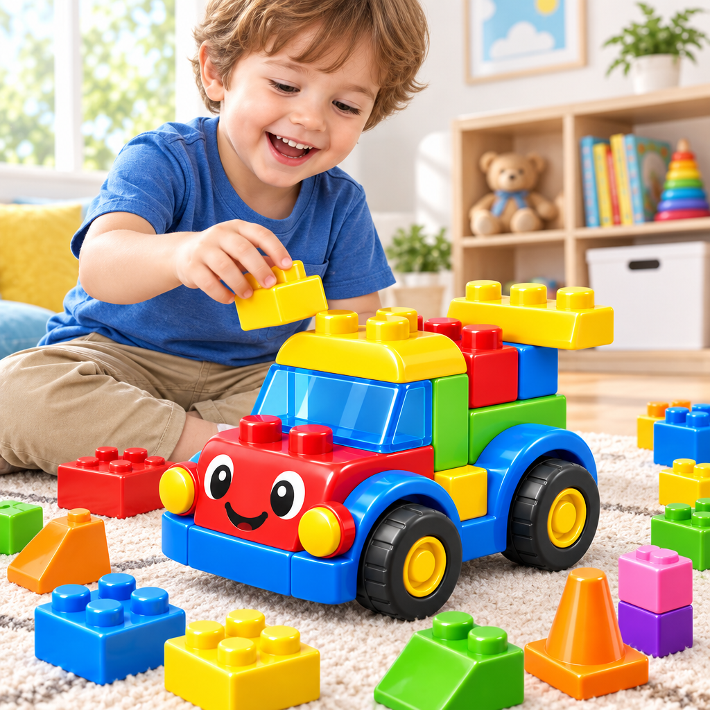 Build-and-Roll Block Truck Set - image 5
