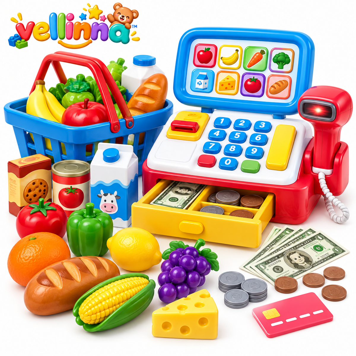 Supermarket Checkout & Grocery Set - image 1