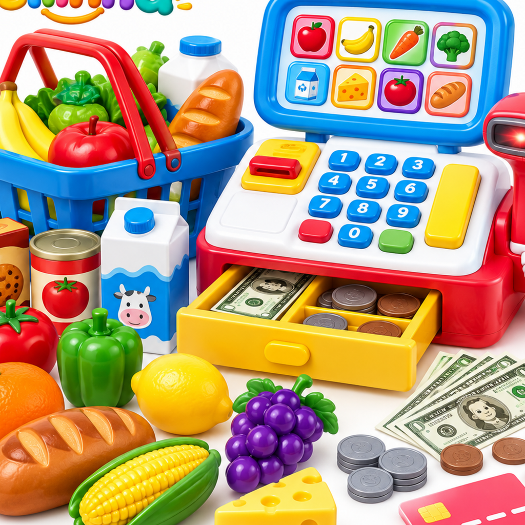 Supermarket Checkout & Grocery Set - image 2